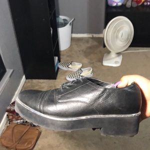 black and silver forever 21 platforms